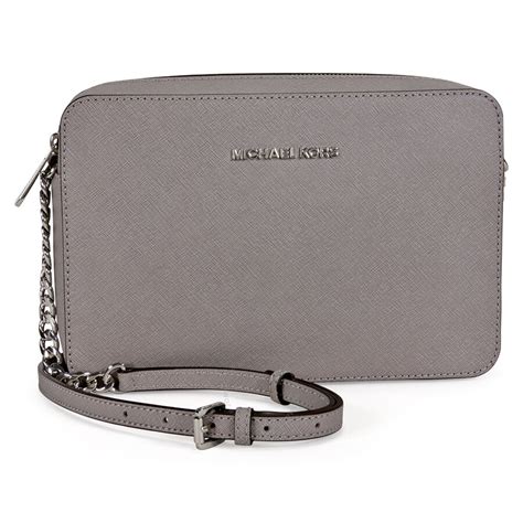 michael kors jet set purse grey|Michael Kors jet set crossbody.